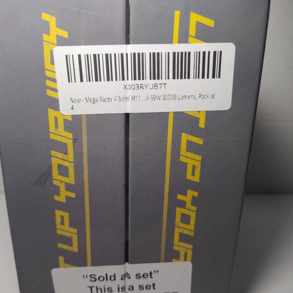 Mega Racer H11 LED Headlight Bulbs 4-Sided 60W 30K Lumens – Pack of 4 - Picture 5 of 5